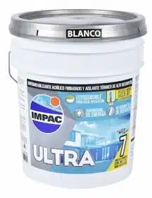 IMPERMEABILIZANTE ACRÍLICO FOTOSENSIBLE BLANCO 7 AÑOS IMPAC ULTRA 7 19 L