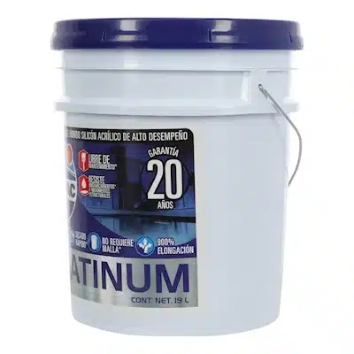 IMPERMEABILIZANTE HÍBRIDO DE ALTO DESEMPEÑO BLANCO 20 AÑOS IMPAC PLATINUM 19 L - Imagen 5