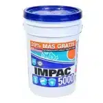 IMPERMEABILIZANTE ACRÍLICO ELASTOMÉRICO FIBRATADO BLANCO 5 AÑOS IMPAC 5000 22.8 L